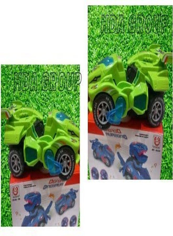 HDA GROUP Musical Sound Toy Musical Daino Robert Car for Kids 3+ Years | Fun & Educational Musical Learning Toy with Lights & Sounds - Encourages Creativity, Hand-Eye Coordination (Multicolor) - Image 2